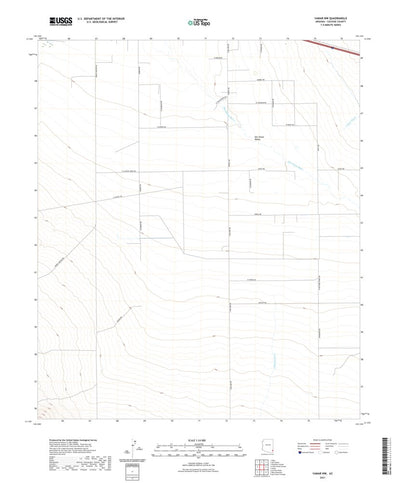 United States Geological Survey Vanar NW, AZ (2021, 24000-Scale) digital map