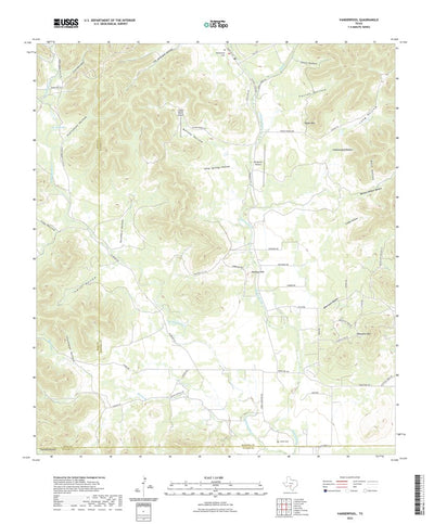 United States Geological Survey Vanderpool, TX (2022, 24000-Scale) digital map