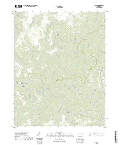 United States Geological Survey Varney, KY (2022, 24000-Scale) digital map