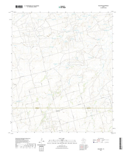 United States Geological Survey Vealmoor, TX (2022, 24000-Scale) digital map