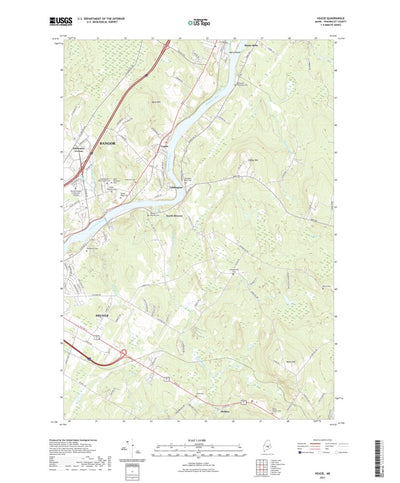 United States Geological Survey Veazie, ME (2021, 24000-Scale) digital map