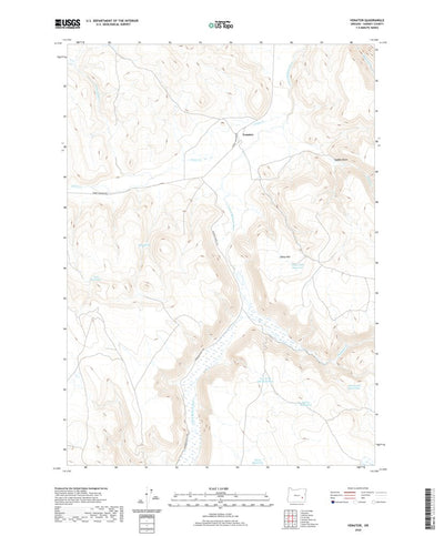 United States Geological Survey Venator, OR (2020, 24000-Scale) digital map