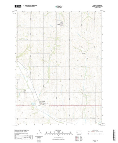 United States Geological Survey Verdon, NE (2021, 24000-Scale) digital map