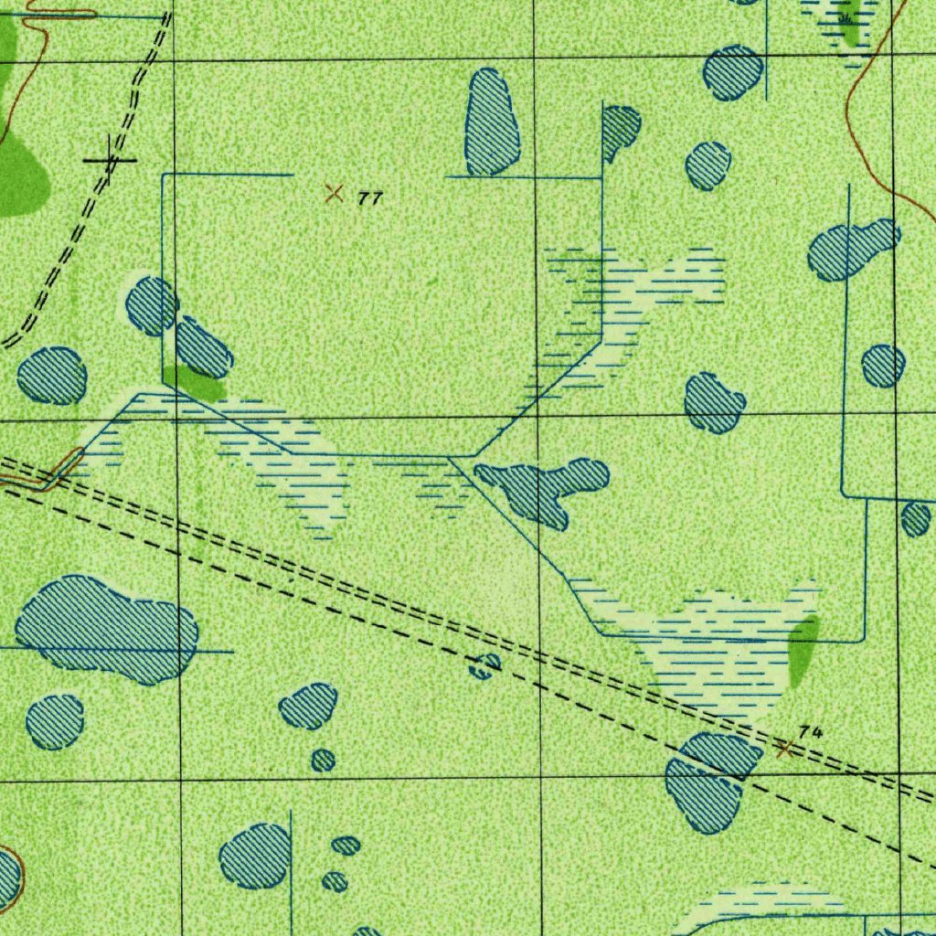 Verna Map Verna, FL (1944, 31680-Scale) Map by United States Geological Survey ...