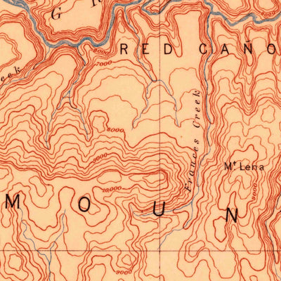 United States Geological Survey Vernal W, UT-CO-WY (1885, 250000-Scale) digital map