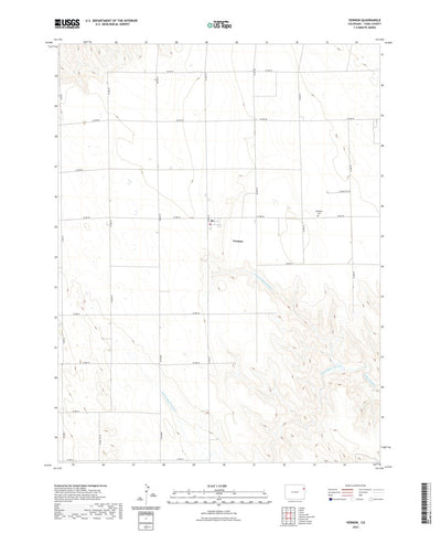 United States Geological Survey Vernon, CO (2022, 24000-Scale) digital map