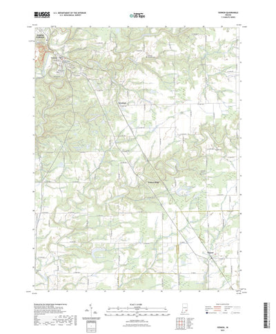 United States Geological Survey Vernon, IN (2022, 24000-Scale) digital map
