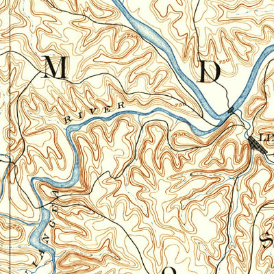 United States Geological Survey Versailles, MO (1893, 125000-Scale) digital map