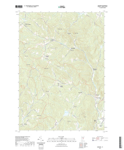 United States Geological Survey Vershire, VT (2021, 24000-Scale) digital map