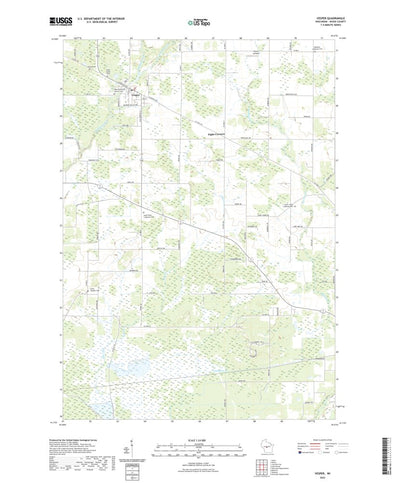 United States Geological Survey Vesper, WI (2022, 24000-Scale) digital map