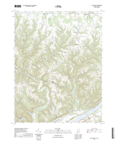 United States Geological Survey Vevay North, IN (2022, 24000-Scale) digital map