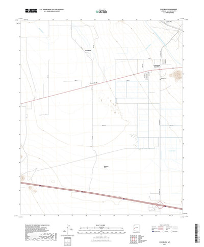 United States Geological Survey Vicksburg, AZ (2021, 24000-Scale) digital map