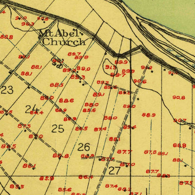 United States Geological Survey Vicksburg West, MS-LA (1909, 24000-Scale) digital map