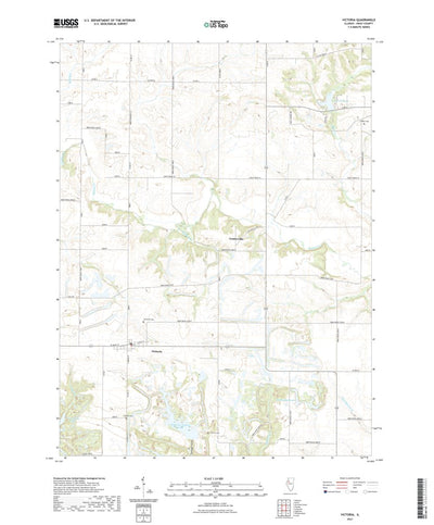 United States Geological Survey Victoria, IL (2021, 24000-Scale) digital map