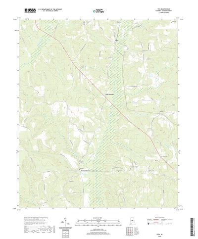 United States Geological Survey Vida, AL (2020, 24000-Scale) digital map