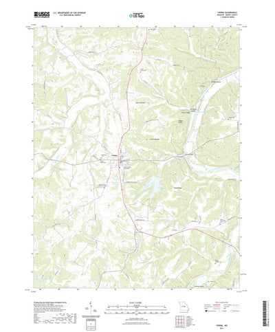 United States Geological Survey Vienna, MO (2021, 24000-Scale) digital map