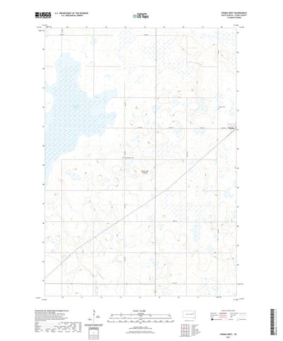 United States Geological Survey Vienna West, SD (2021, 24000-Scale) digital map