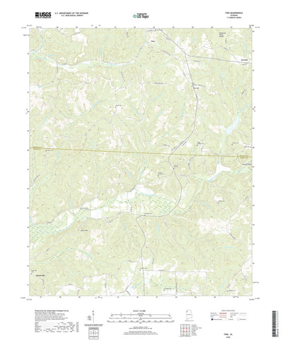 United States Geological Survey Vina, AL (2020, 24000-Scale) digital map