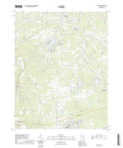 United States Geological Survey Vineland, MO (2021, 24000-Scale) digital map