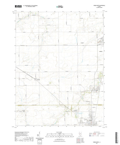 United States Geological Survey Virden North, IL (2021, 24000-Scale) digital map
