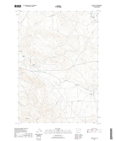 United States Geological Survey Virtue Flat, OR (2020, 24000-Scale) digital map