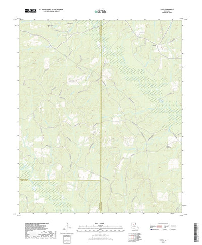 United States Geological Survey Vixen, LA (2020, 24000-Scale) digital map