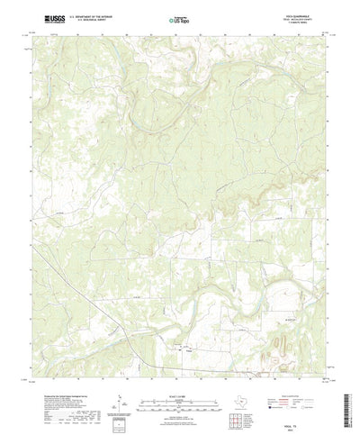 United States Geological Survey Voca, TX (2022, 24000-Scale) digital map