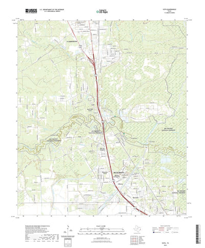 United States Geological Survey Voth, TX (2022, 24000-Scale) digital map