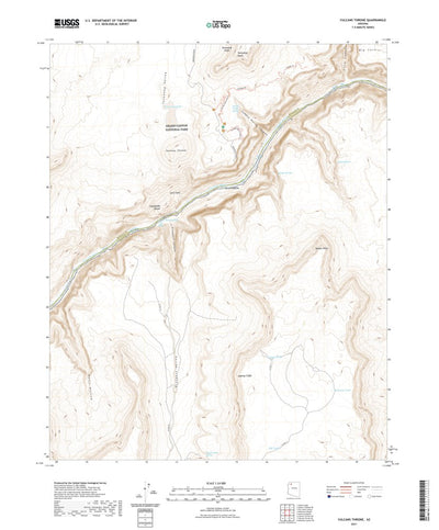 United States Geological Survey Vulcans Throne, AZ (2021, 24000-Scale) digital map