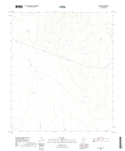 United States Geological Survey W T Ranch, TX (2022, 24000-Scale) digital map