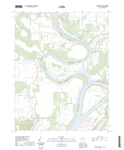 United States Geological Survey Wabash Island, KY (2022, 24000-Scale) digital map