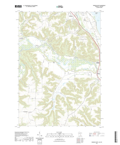 United States Geological Survey Wabasha South, MN (2022, 24000-Scale) digital map