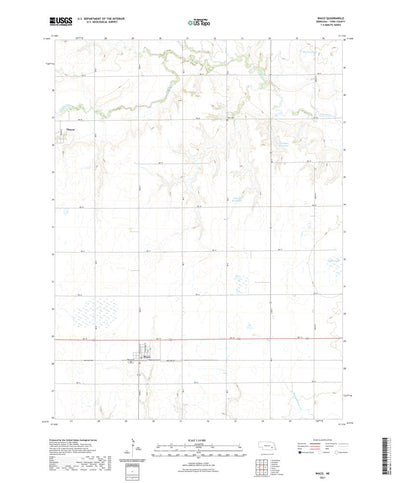 United States Geological Survey Waco, NE (2021, 24000-Scale) digital map