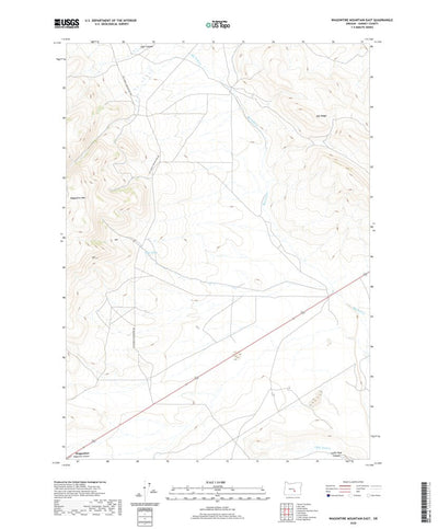 United States Geological Survey Wagontire Mountain East, OR (2020, 24000-Scale) digital map