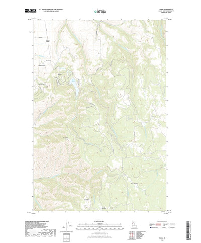 United States Geological Survey Waha, ID (2020, 24000-Scale) digital map
