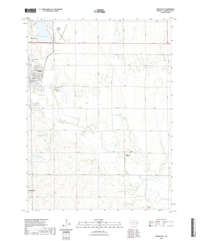 United States Geological Survey Wahoo East, NE (2021, 24000-Scale) digital map