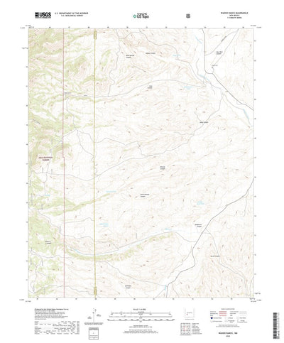 United States Geological Survey Wahoo Ranch, NM (2020, 24000-Scale) digital map