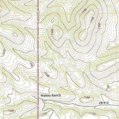 United States Geological Survey Wahoo Ranch, NM (2020, 24000-Scale) digital map