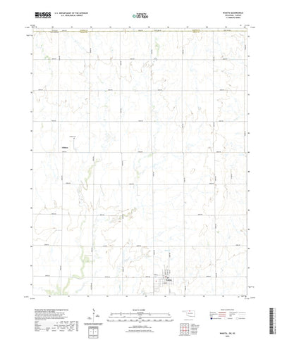 United States Geological Survey Wakita, OK (2022, 24000-Scale) digital map
