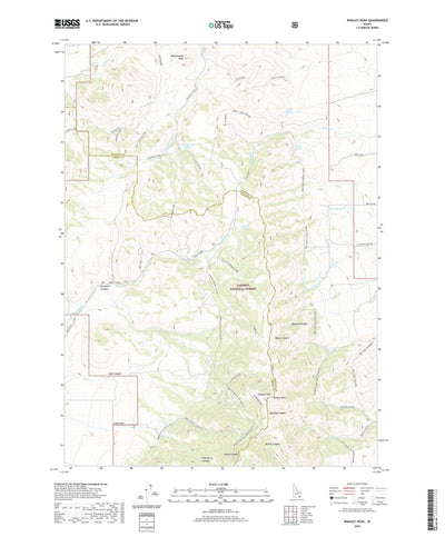 United States Geological Survey Wakley Peak, ID (2020, 24000-Scale) digital map