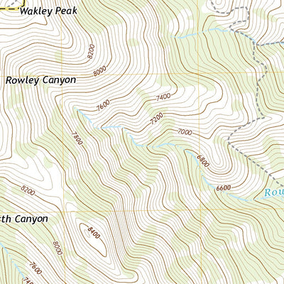 United States Geological Survey Wakley Peak, ID (2020, 24000-Scale) digital map