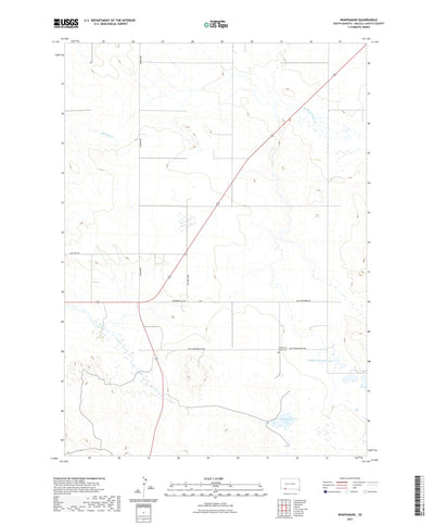 United States Geological Survey Wakpamani, SD (2021, 24000-Scale) digital map