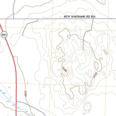 United States Geological Survey Wakpamani, SD (2021, 24000-Scale) digital map