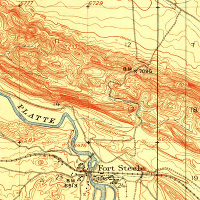 United States Geological Survey Walcott, WY (1914, 62500-Scale) digital map