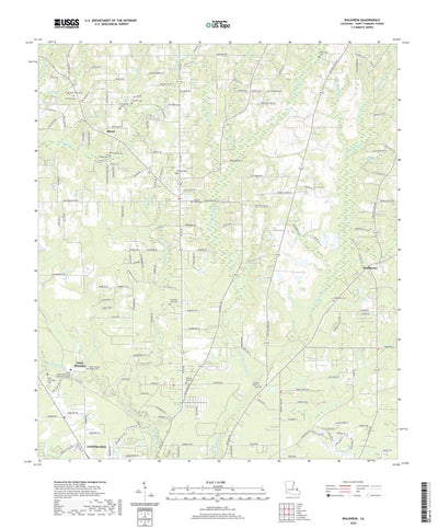 United States Geological Survey Waldheim, LA (2020, 24000-Scale) digital map