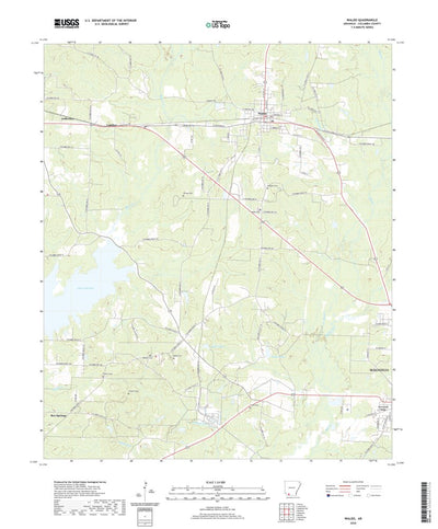 United States Geological Survey Waldo, AR (2020, 24000-Scale) digital map