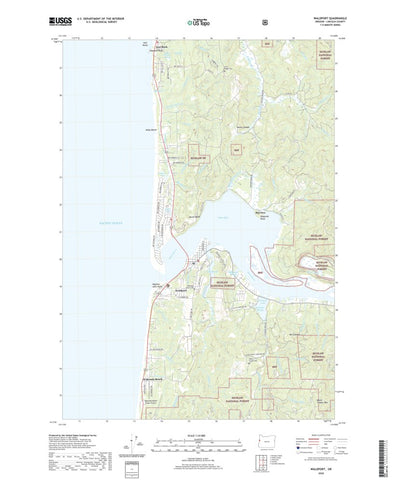 United States Geological Survey Waldport, OR (2020, 24000-Scale) digital map