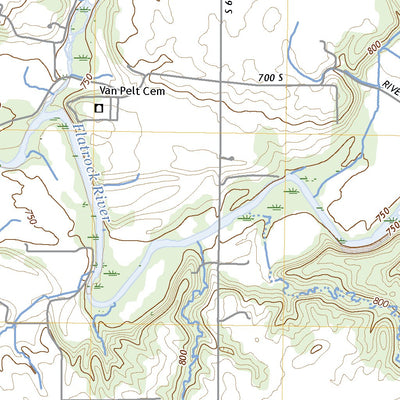 United States Geological Survey Waldron, IN (2022, 24000-Scale) digital map