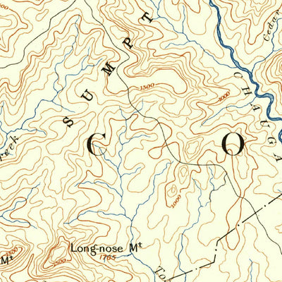United States Geological Survey Walhalla, GA-SC-NC (1892, 125000-Scale) digital map