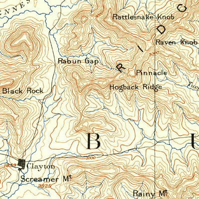 United States Geological Survey Walhalla, GA-SC-NC (1892, 125000-Scale) digital map